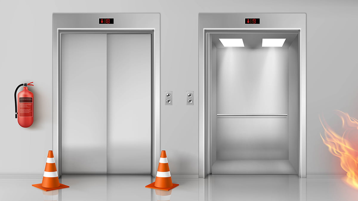Por que evitar os elevadores durante um incêndio?