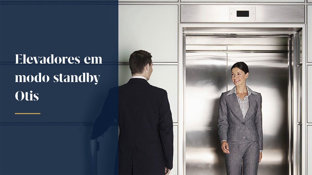 produtos de sanitização e sinalização: modo standby para elevadores